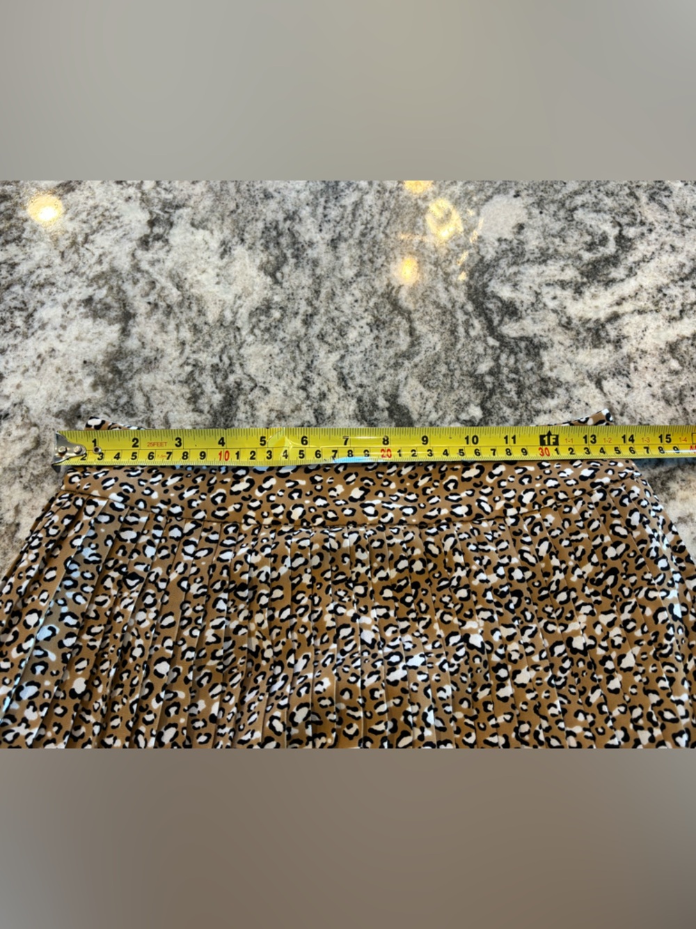 J. Crew Women’s Tan Animal Leopard-Print Pleated Midi Skirt Size 0 - Picture 6 of 7